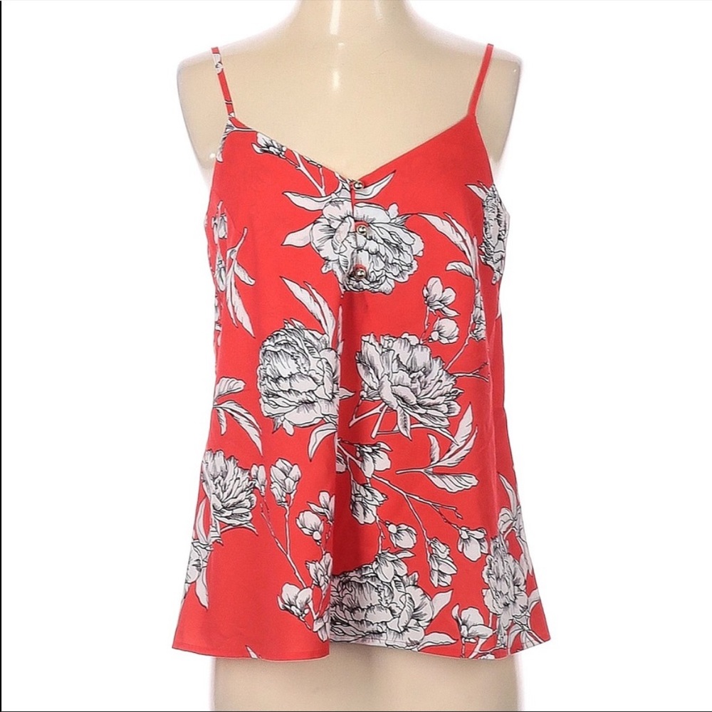 NWOT Yumi Kim red floral top - small